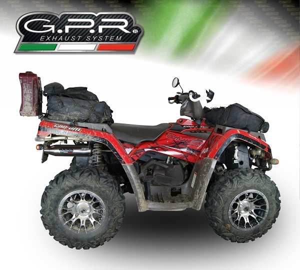 Esapament GPR compatibil cu Can Am Can Am 400 2005 Sistem complet de evacuare legal omologat, inclusiv db killer detașabil,Deeptone Atv