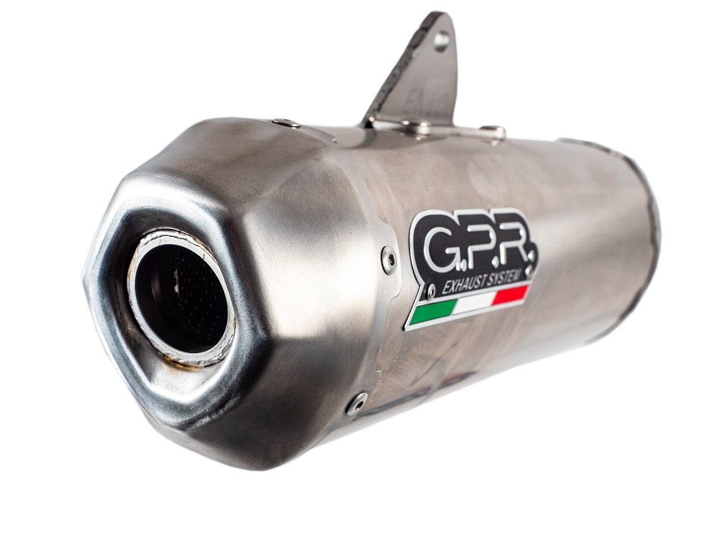 Esapament GPR compatibil cu Honda Crf 250 R 2022 Sistem complet de evacuare de curse, inclusiv db killer/parascântei detașabil,Pentacross Inox