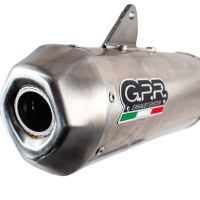 Esapament GPR compatibil cu Honda Crf 250 R 2022 Sistem complet de evacuare de curse, inclusiv db killer/parascântei detașabil,Pentacross Inox