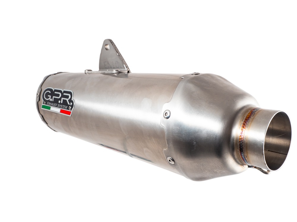 Esapament GPR compatibil cu Honda Crf 250 R 2022 Sistem complet de evacuare de curse, inclusiv db killer/parascântei detașabil,Pentacross Inox