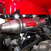Esapament GPR compatibil cu Polaris Scrambler 500 2001 Sistem complet de evacuare legal omologat, inclusiv db killer detașabil,Deeptone Atv
