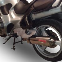 Esapament GPR compatibil cu Bmw R 850 R -GS 1994 Evacuare slip-on omologata, inclusiv db killer detașabil, cot de legătură și catalizator,Trioval