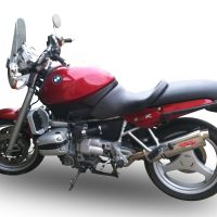 Esapament GPR compatibil cu Bmw R 850 R -GS 1994 Evacuare slip-on omologata, inclusiv db killer detașabil, cot de legătură și catalizator,Trioval