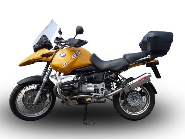 Esapament GPR compatibil cu Bmw R 850 R 2003 Evacuare slip-on omologata, inclusiv db killer detașabil și cot de legătură,Trioval