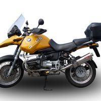 Esapament GPR compatibil cu Bmw R 850 R 2003 Evacuare slip-on omologata, inclusiv db killer detașabil și cot de legătură,Trioval