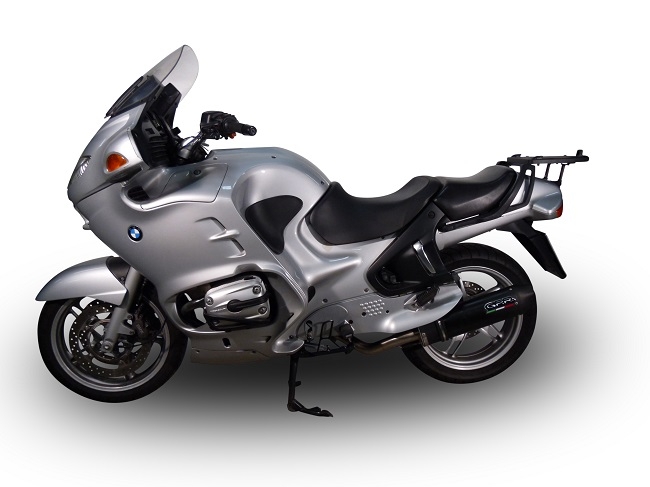 Esapament GPR compatibil cu Bmw R 1150 Rt 2000 Evacuare slip-on omologata, inclusiv db killer detașabil, cot de legătură și catalizator,Furore Nero