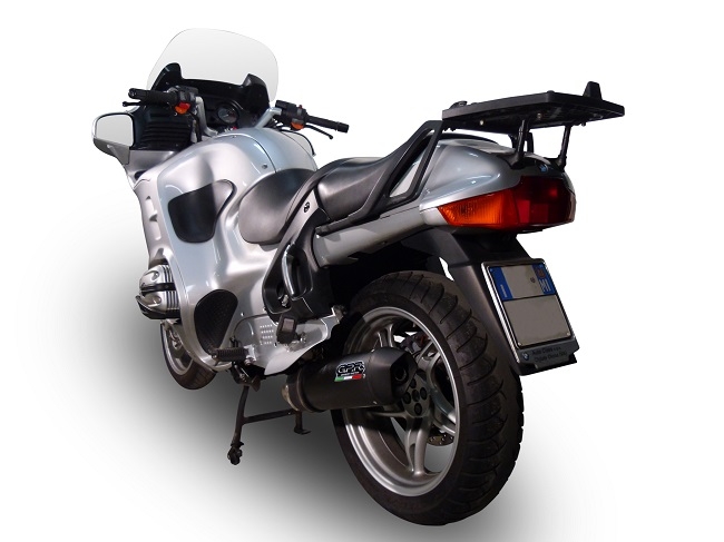 Esapament GPR compatibil cu Bmw R 1150 Rt 2000 Evacuare slip-on omologata, inclusiv db killer detașabil, cot de legătură și catalizator,Furore Nero