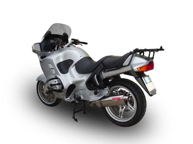 Esapament GPR compatibil cu Bmw R 1150 Rt 2000 Evacuare slip-on omologata, inclusiv db killer detașabil, cot de legătură și catalizator,Trioval