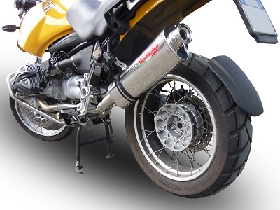 Esapament GPR compatibil cu Bmw R 850 R 2003 Evacuare slip-on omologata, inclusiv db killer detașabil și cot de legătură,Trioval