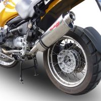 Esapament GPR compatibil cu Bmw R 850 R 2003 Evacuare slip-on omologata, inclusiv db killer detașabil și cot de legătură,Trioval