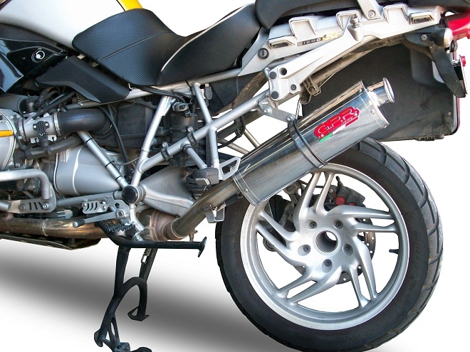 Esapament GPR compatibil cu Bmw R 1200 Gs -Adventure 2004 Evacuare slip-on omologata, inclusiv db killer detașabil și cot de legătură,Trioval