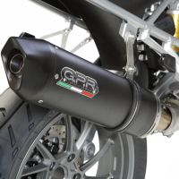 Esapament GPR compatibil cu Bmw R 1200 Gs -Adventure 2017 Evacuare slip-on omologata, inclusiv db killer detașabil și cot de legătură,Furore Evo4 Nero