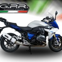 Esapament GPR compatibil cu Bmw R 1200 Rs Lc 2017 Evacuare slip-on omologata, inclusiv db killer detașabil și cot de legătură,Albus Evo4