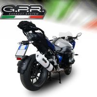 Esapament GPR compatibil cu Bmw R 1200 Rs Lc 2017 Evacuare slip-on omologata, inclusiv db killer detașabil și cot de legătură,Albus Evo4