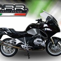 Esapament GPR compatibil cu Bmw R 1200 Rt Lc  2014 Evacuare slip-on omologata, inclusiv db killer detașabil și cot de legătură,Trioval
