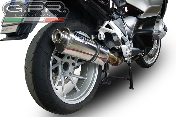 Esapament GPR compatibil cu Bmw R 1200 Rt Lc  2014 Evacuare slip-on omologata, inclusiv db killer detașabil și cot de legătură,Trioval