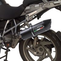 Esapament GPR compatibil cu Bmw R 1200 Gs -Adventure 2010 Evacuare slip-on omologata, inclusiv db killer detașabil și cot de legătură,Furore Nero