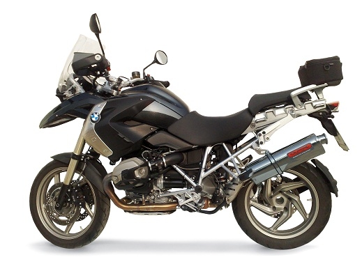 Esapament GPR compatibil cu Bmw R 1200 Gs -Adventure 2013 Sistem complet de evacuare legal omologat, inclusiv db killer detașabil,Trioval