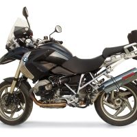 Esapament GPR compatibil cu Bmw R 1200 Gs -Adventure 2013 Sistem complet de evacuare legal omologat, inclusiv db killer detașabil,Trioval