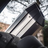Esapament GPR compatibil cu Bmw R 1250 Gs -Adventure 2021 Evacuare slip-on omologata, inclusiv db killer detașabil și cot de legătură,Hyper Sonic Titanium