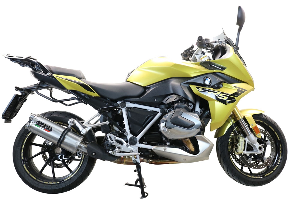 Esapament GPR compatibil cu Bmw R 1250 R -Rs 2019 Evacuare slip-on omologata, inclusiv db killer detașabil și cot de legătură,Dual Inox
