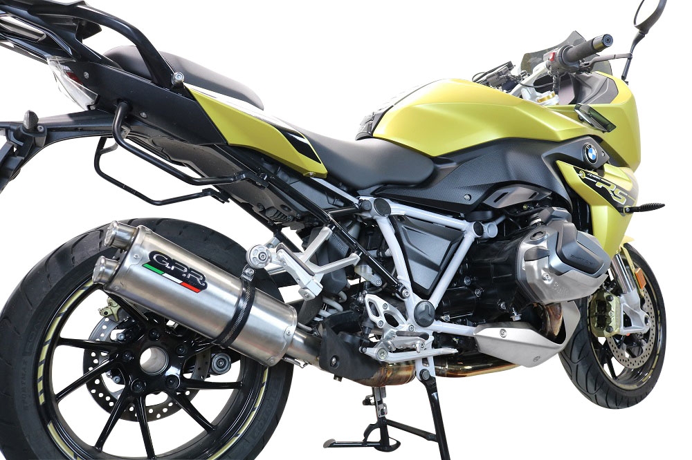 Esapament GPR compatibil cu Bmw R 1250 R -Rs 2019 Evacuare slip-on omologata, inclusiv db killer detașabil și cot de legătură,Dual Inox
