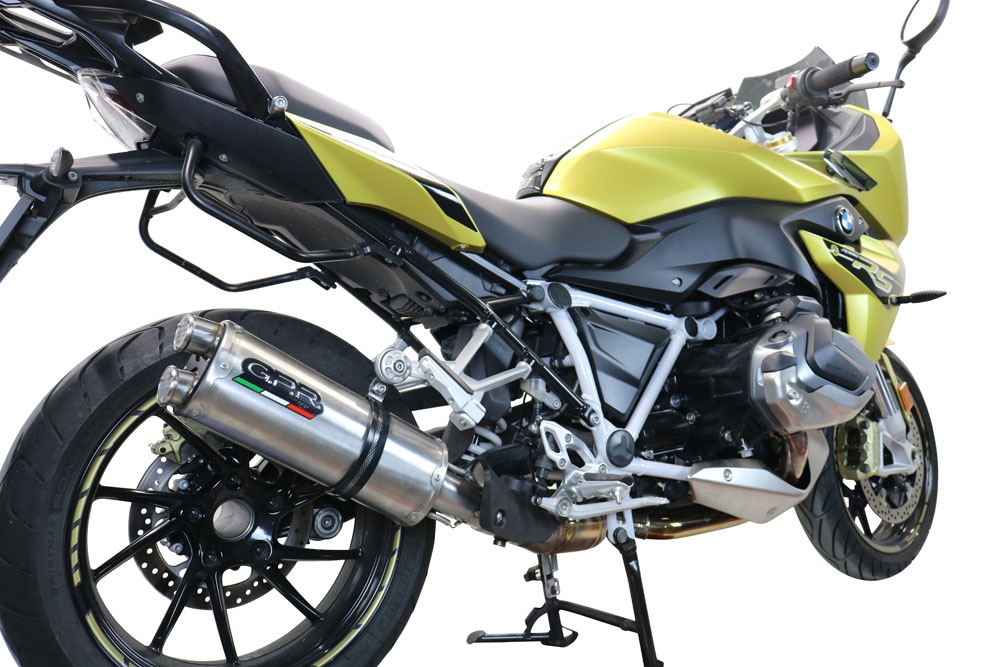 Esapament GPR compatibil cu Bmw R 1250 R -Rs 2019 Evacuare slip-on omologata, inclusiv db killer detașabil și cot de legătură,Dual Inox