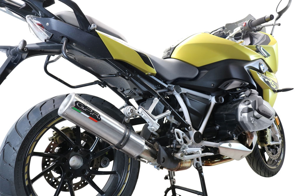 Esapament GPR compatibil cu Bmw R 1250 R -Rs 2021 Evacuare slip-on omologata, inclusiv db killer detașabil și cot de legătură,M3 Titanium Natural