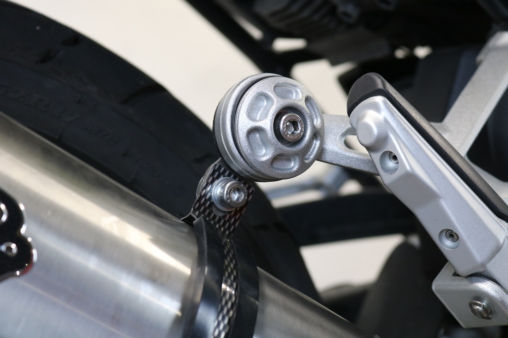 Esapament GPR compatibil cu Bmw R 1250 R -Rs 2021 Evacuare slip-on omologata, inclusiv db killer detașabil și cot de legătură,Dual Poppy