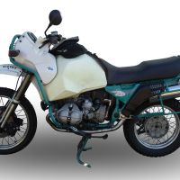 Esapament GPR compatibil cu Bmw R 100 Gs 1987 Evacuare slip-on omologata, inclusiv db killer detașabil și cot de legătură,Trioval