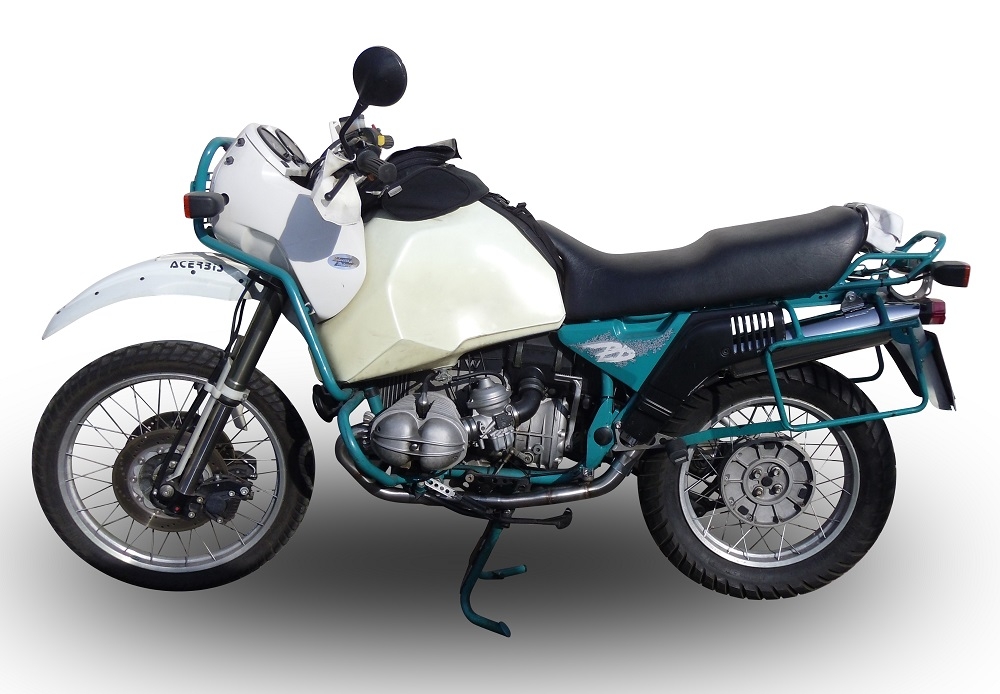Exhaust compatible with Bmw R 80 Gs 1980-1987, Vintacone, Homologated legal slip-on exhaust including removable db killer and link pipe