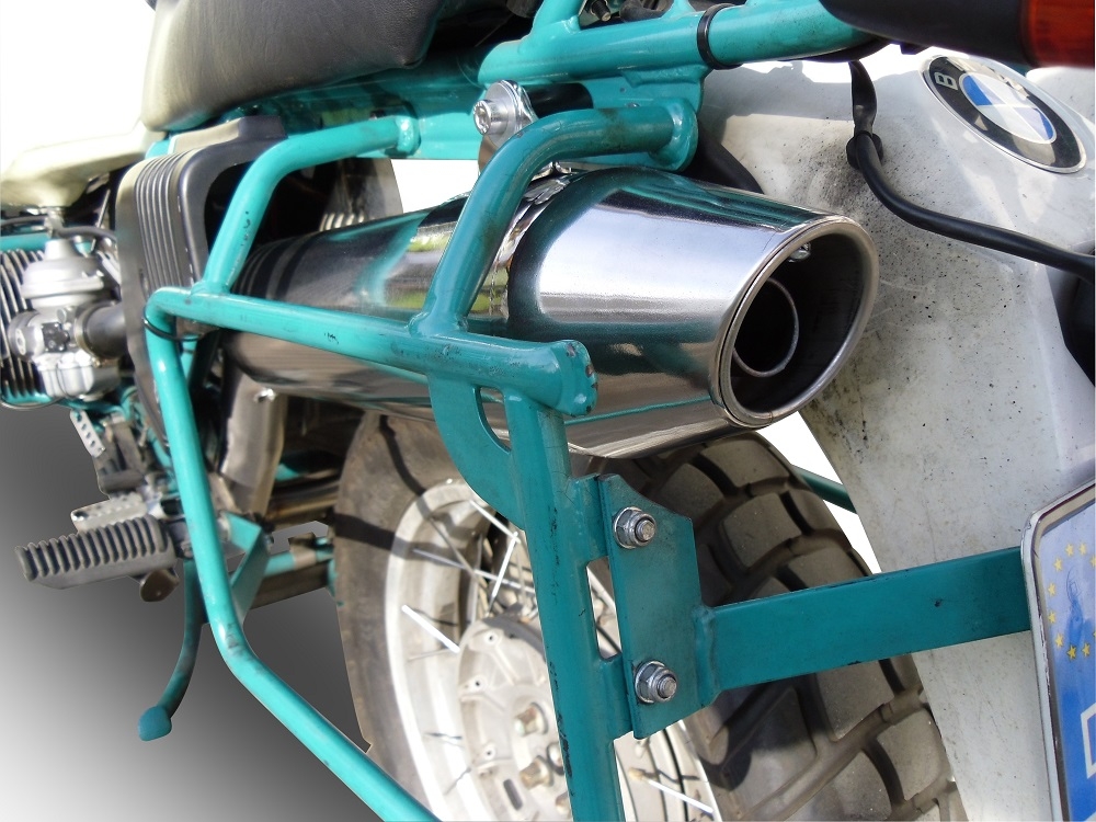 Exhaust compatible with Bmw R 80 Gs 1980-1987, Vintacone, Homologated legal slip-on exhaust including removable db killer and link pipe