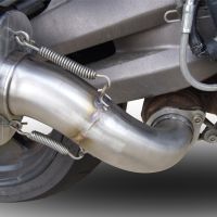 Esapament GPR compatibil cu Aprilia Caponord 1200 2013 Evacuare slip-on omologata, inclusiv db killer detașabil și cot de legătură,Hyper Sonic Inox