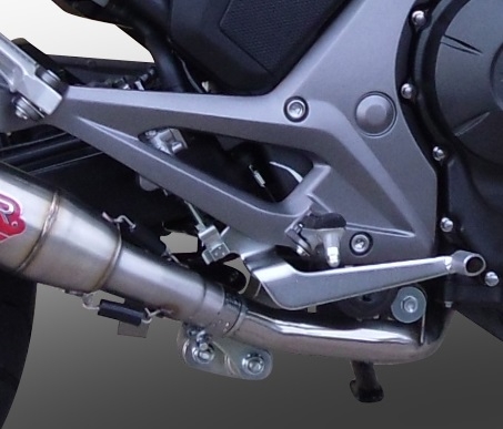 Esapament GPR compatibil cu Honda Nc 750 X - S Dct  2017 Evacuare slip-on omologata, inclusiv db killer detașabil și cot de legătură,Powercone Evo