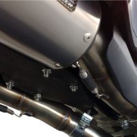 Exhaust compatible with Yamaha Yzf 1000 R1 2007-2008, Albus Ceramic, Dual Homologated legal slip-on exhaust including removable db killers and link pipes