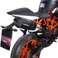 Exhaust compatible with Ktm Rc 125 2014-2016, Deeptone Inox, Racing slip-on exhaust including link pipe