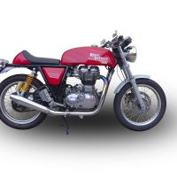 Exhaust compatible with Royal Enfield Continental GT 535 2014-2016, Vintacone, Racing slip-on exhaust including link pipe