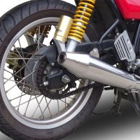 Exhaust compatible with Royal Enfield Continental GT 535 2014-2016, Vintacone, Racing slip-on exhaust including link pipe