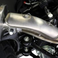 Esapament GPR compatibil cu Royal Enfield Himalayan 410 2021 Evacuare slip-on omologata, inclusiv db killer detașabil, cot de legătură și catalizator,Albus Evo4
