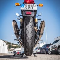 Exhaust compatible with Royal Enfield Continental 650 2019-2020, Deeptone Inox, Dual Homologated legal slip-on exhaust including removable db killers, link pipes and catalysts