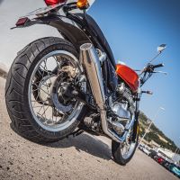 Exhaust compatible with Royal Enfield Interceptor 650 2021-2024, Ultracone, Dual Homologated legal slip-on exhaust including removable db killers, link pipes and catalysts