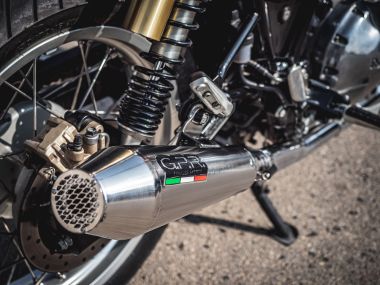 Exhaust compatible with Lambretta Lambretta 125 - 150 Milano 2012-2014, Ultracone lucido, Homologated legal full system exhaust, including removable db killer