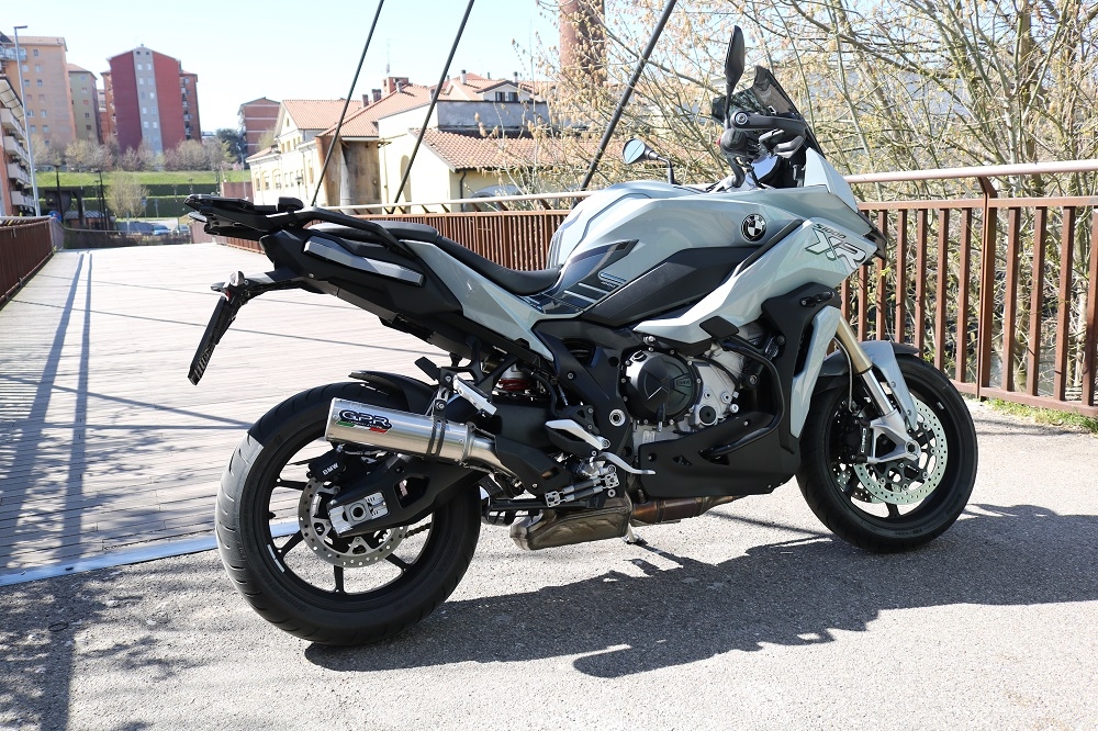 Esapament GPR compatibil cu Bmw S 1000 XR -M  2020 Evacuare slip-on omologata, inclusiv db killer detașabil și cot de legătură,M3 Inox 