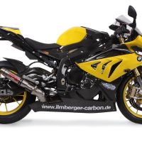 Esapament GPR compatibil cu Bmw S 1000 Rr  2009 Evacuare slip-on omologata, inclusiv db killer detașabil și cot de legătură,Deeptone Inox
