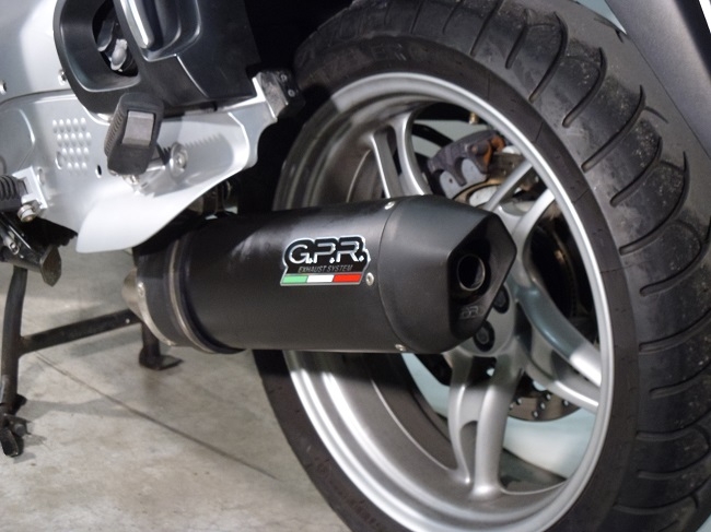 Esapament GPR compatibil cu Bmw R 1150 Rt 2000 Evacuare slip-on omologata, inclusiv db killer detașabil, cot de legătură și catalizator,Furore Nero