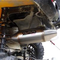 Esapament GPR compatibil cu Can Am Outlander 1000 MAX XMR XTP 2012 Evacuare slip-on omologata, inclusiv db killer detașabil și cot de legătură,Deeptone Atv
