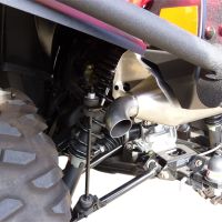 Esapament GPR compatibil cu Polaris Sportsman Xp 850 - Xp 850 Forest 2010 Evacuare slip-on omologata, inclusiv db killer detașabil și cot de legătură,Power Bomb