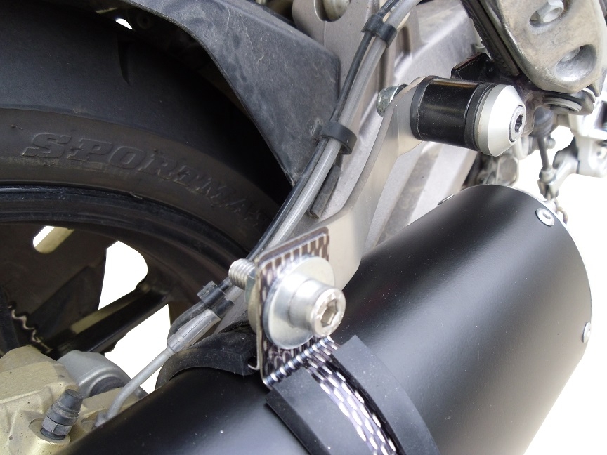 Esapament GPR compatibil cu Aprilia Caponord 1200 2013 Evacuare slip-on omologata, inclusiv db killer detașabil și cot de legătură,Furore Nero