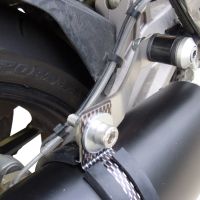 Esapament GPR compatibil cu Aprilia Caponord 1200 2013 Evacuare slip-on omologata, inclusiv db killer detașabil și cot de legătură,Furore Nero