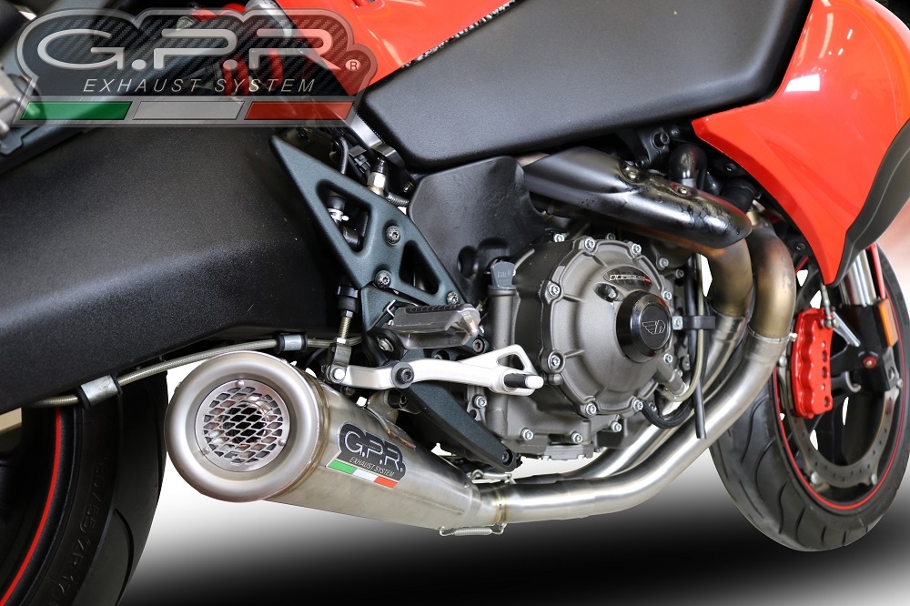 Esapament GPR compatibil cu Buell 1125 R -CR 2005 Sistem de evacuare omologat complet, inclusiv db killer detașabil,Powercone Evo